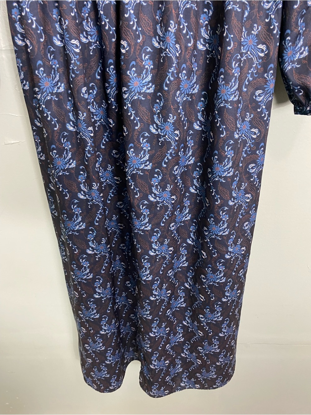 Hill House The Rosely Dress Floral Blue Maxi Medium - Picture 4 of 7